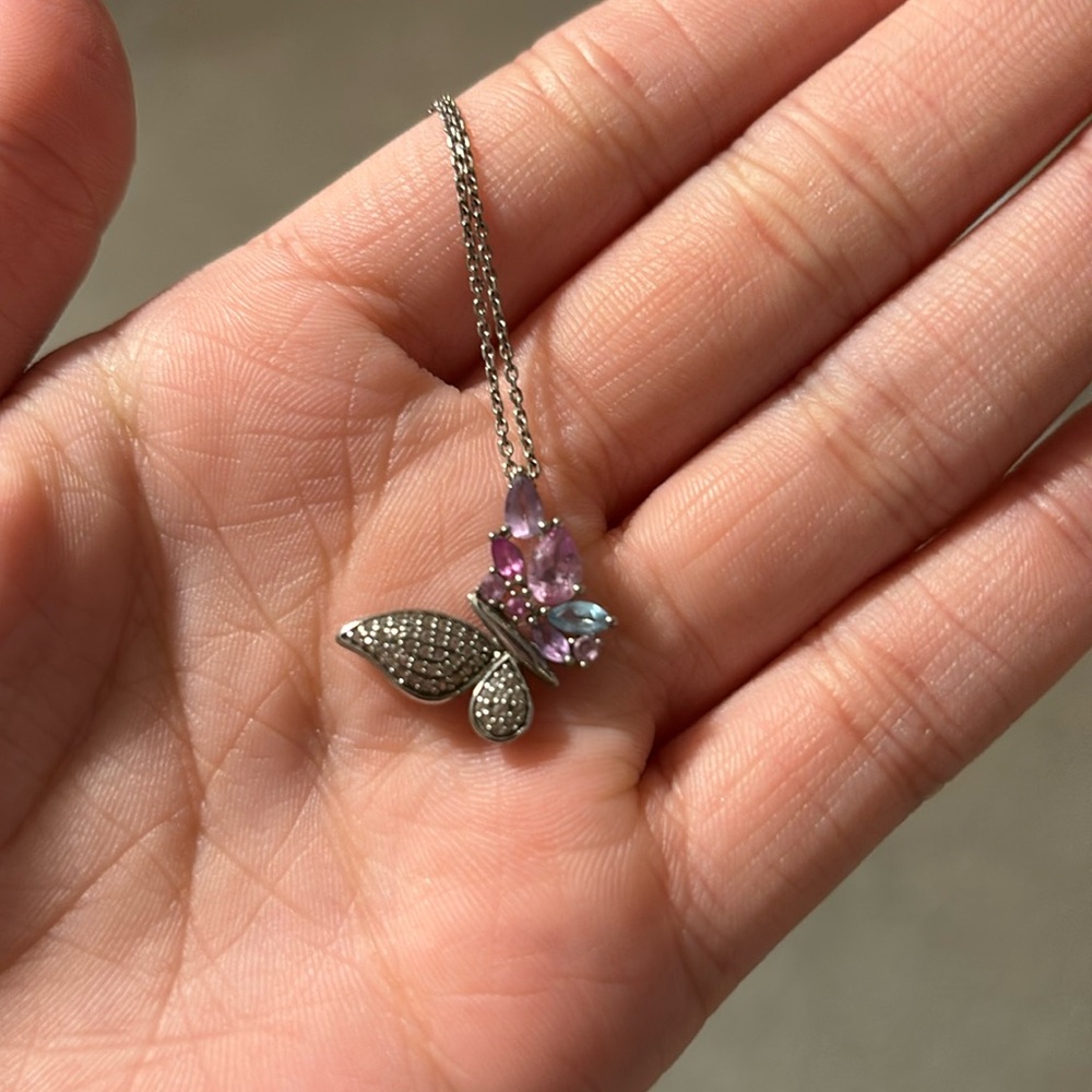 Kay jewelry’s butterfly necklace. Lightly worn, perfect condition.